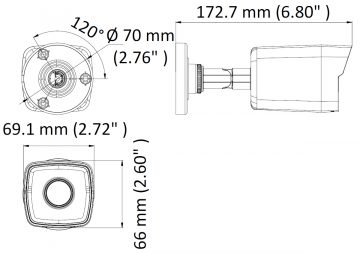 IP KAMERA DS-2CD1021-I(2.8MM)(F) - 1080p Hikvision