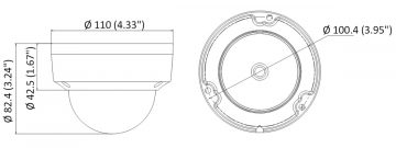 Hikvision DS-2CD1153G0-I 5MP Dome IP kamera ar motorizētu varifokālo objektīvu