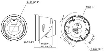 Hikvision DS-2CD2347G2-LSU/SL 4MP Dome IP kamera ColorVu 2.8mm