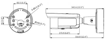 Hikvision DS-2CD2646G2-IZSU/SL 4MP IP kamera AcuSense ar motorizētu varifokālo objektīvu