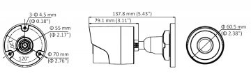 Hikvision DS-2CE16D0T-IRF 2.1MP AHD kamera ar motorizētu varifokālo objektīvu