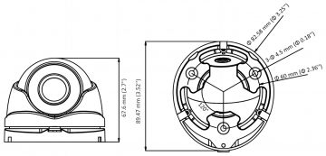 Hikvision DS-2CE56D0T-IRMF 2.1MP Dome AHD kamera ar motorizētu varifokālo objektīvu