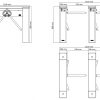 ZEMAIS TRĪS STANGU TURNIKETS (TRIPODS) DS-K3G501SX-R/M-DM55 Hikvision