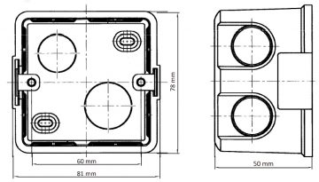 ZEMAPMETUMA KORPUSS DS-KAB86 Hikvision