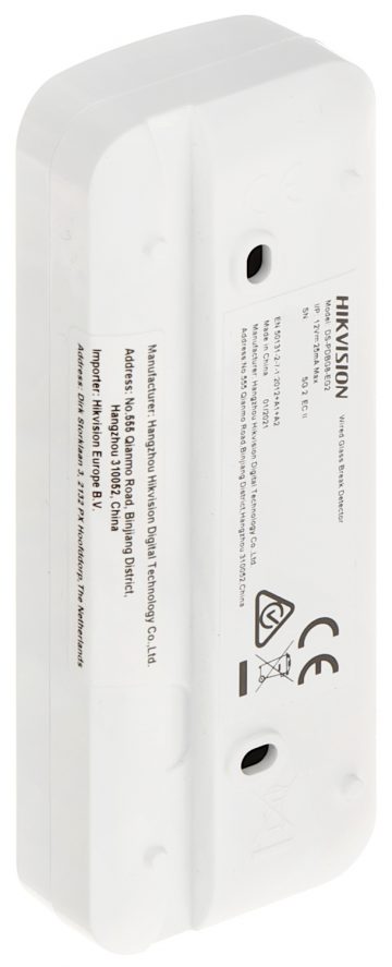 AKUSTISKAIS SASISTA STIKLA DETEKTORS DS-PDBG8-EG2 Hikvision