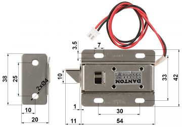 SKAPJA ELEKTROMAGNĒTISKĀ SLĒDZENE DT-03 DANTOM