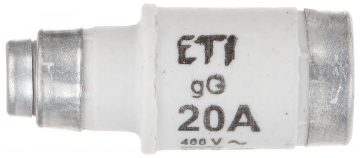 FUSE INSERT ETI-D02/20A 20 A 400 V gG E18 ETI FUSE INSERT ETI-D02/20A 20 A 400 V gG E18 ETI