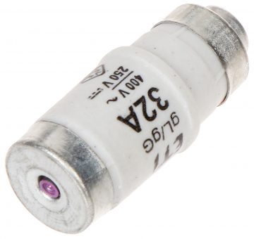 SAUGIKLIO Įdėklas ETI-D02/32A 32A 400V gL/gG E18 ETI SAUGIKLIO Įdėklas ETI-D02/32A 32A 400V gL/gG E18 ETI