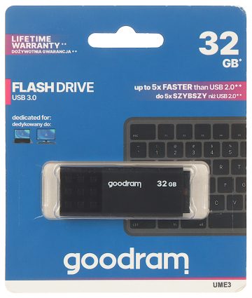 ZIBATMIŅA FD-32/UME3-GOODRAM 32 GB USB 3.0 (3.1 Gen 1) ZIBATMIŅA FD-32/UME3-GOODRAM 32 GB USB 3.0 (3.1 Gen 1)