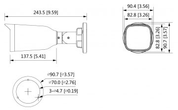 DAHUA HAC-B3A21-Z-2712 2.1MP AHD kamera ar motorizētu varifokālo objektīvu DAHUA HAC-B3A21-Z-2712 2.1MP AHD kamera ar motorizētu varifokālo objektīvu