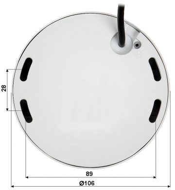 DAHUA HAC-HDBW2241F-A-0280B-S2-DIP 2.1MP Dome AHD kamera ar motorizētu varifokālo objektīvu