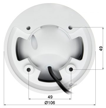 DAHUA HAC-HDW1200EM-A-POC-0280B 2.1MP Dome IP kamera ar motorizētu varifokālo objektīvu