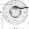 DAHUA HAC-HDW1200TLMQ-0280B-S5 2.1MP Dome IP kamera ar motorizētu varifokālo objektīvu