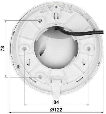 DAHUA HAC-HDW1200TMQ-A-0280B-S5 2.1MP Dome IP kamera ar motorizētu varifokālo objektīvu