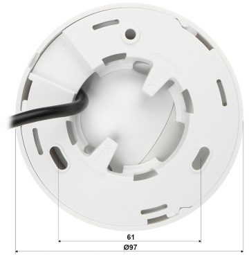 DAHUA HAC-HDW1400TL-0280B 3.7MP Dome IP kamera ar motorizētu varifokālo objektīvu