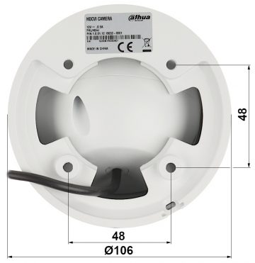 Купольная IP-камера DAHUA HAC-HDW1809T-A-LED-0280B 8,3 МП, полноцветная