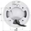 DAHUA HAC-HDW2802T-A-0280B 8.3MP Dome IP kamera ar motorizētu varifokālo objektīvu