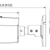 DAHUA HAC-HFW1500D-0360B-S2 5MP AHD kamera ar motorizētu varifokālo objektīvu