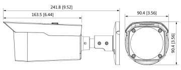 DAHUA HAC-HFW1500D-0360B-S2 5MP AHD kamera ar motorizētu varifokālo objektīvu