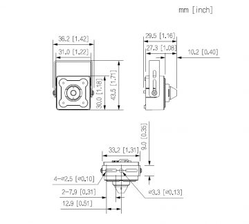 DAHUA HAC-HUM3201B-P-0280B-S2 2.1MP Pinhole IP kamera DAHUA HAC-HUM3201B-P-0280B-S2 2.1MP Pinhole IP kamera