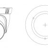 DAHUA HAC-T3A21-Z-2712 2.1MP Dome AHD kamera ar motorizētu varifokālo objektīvu