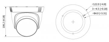 DAHUA HAC-T3A21-Z-2712 2.1MP Dome AHD kamera ar motorizētu varifokālo objektīvu