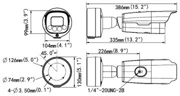 UNIVIEW HC121@TS8CR-Z 2MP IP kamera ar motorizētu varifokālo objektīvu