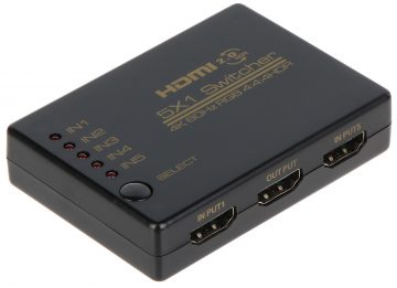 PĀRSLĒGŠANAS SLĒDZIS HDMI-SW-5/1P