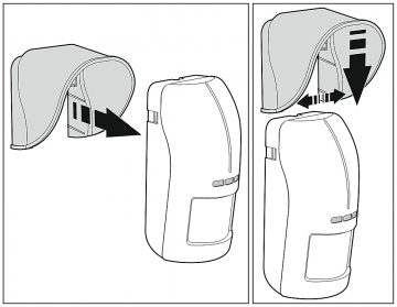 KUSTĪBAS DETEKTORU AIZSARGJUMTIŅŠ HOOD-C SATEL