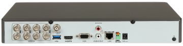 AHD, HD-CVI, HD-TVI, CVBS, TCP/IP REJESTRATORS IDS-7208HUHI-M1/S(C) 8 KANĀLI Hikvision