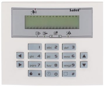 SIGNĀLA VADĪBAS PANEĻA TASTATŪRA INT-KLCDS-BL SATEL