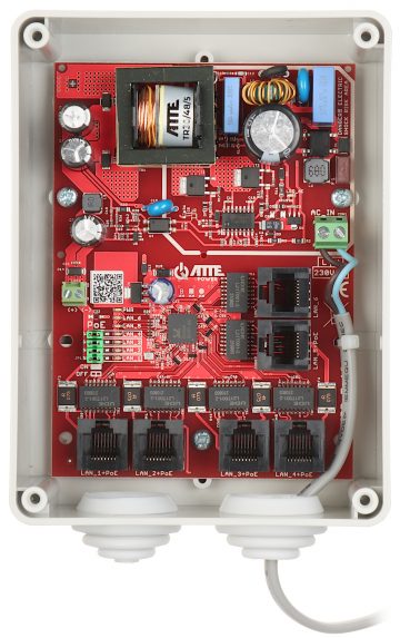 SWITCH POE IPB-5-10A-S4 5-PORTU ATTE