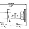 UNIARCH IPC-B124-APF40 3.7MP IP kamera ar motorizētu varifokālo objektīvu