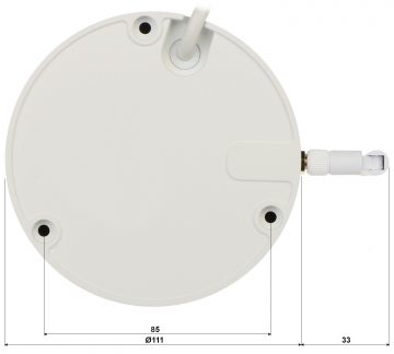 DAHUA IPC-HDBW1230DE-SW-0280B 2MP Dome IP kamera ar motorizētu varifokālo objektīvu
