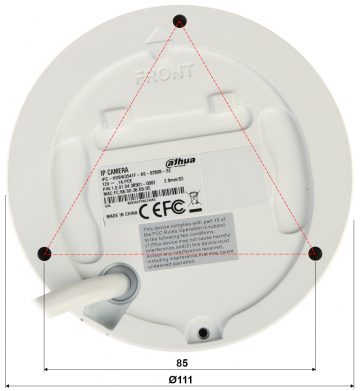 DAHUA IPC-HDBW3541F-AS-0280B-S2 5MP Dome IP kamera AI ar motorizētu varifokālo objektīvu
