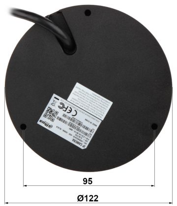 DAHUA IPC-HDBW5241R-ASE-0280B-BLACK 2.1MP Dome IP kamera melna