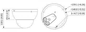 DAHUA IPC-HDBW5842E-ZE-2712-DC12AC24V-S2 8.3MP Dome IP kamera ar motorizētu varifokālo objektīvu
