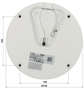 DAHUA IPC-HDBW5842H-ZHE-2712F-DC12AC24V 8.3MP Dome IP kamera ar motorizētu varifokālo objektīvu