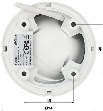 DAHUA IPC-HDW1530T-0280B-S6 5MP kupolinė IP kamera su motorizuotu variafokaliniu objektyvu