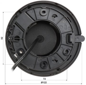 DAHUA IPC-HDW2231TM-AS-0280B-S2-BLACK 2.1MP Dome IP camera with motorized varifocal lens black