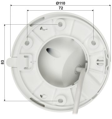 DAHUA IPC-HDW2249T-S-IL-0280B 2.1MP Dome IP kamera WizSense ar motorizētu varifokālo objektīvu