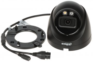 DAHUA IPC-HDW2449T-S-IL-0280B-BLACK 4MP kupolinė IP kamera WizSense su motorizuotu Varifocal objektyvu juodu