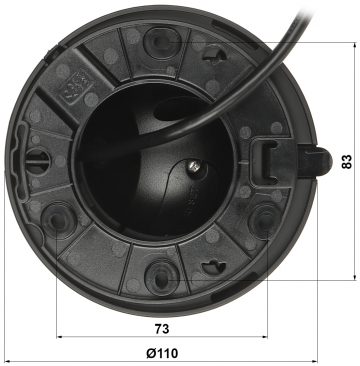 DAHUA IPC-HDW2449T-S-IL-0280B-BLACK 4MP kupolinė IP kamera WizSense su motorizuotu Varifocal objektyvu juodu