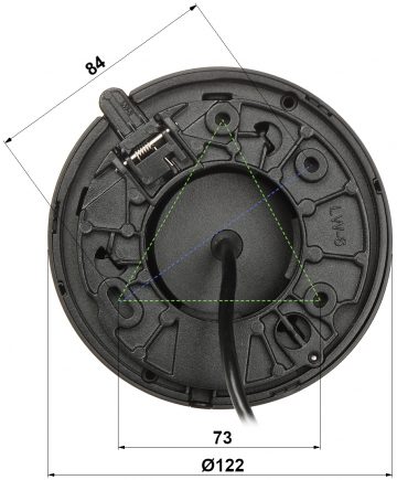 DAHUA IPC-HDW2541TM-S-0280B-BLACK 5MP Dome IP kamera WizSense ar motorizētu varifokālo objektīvu melna