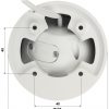DAHUA IPC-HDW3841EM-S-0280B-S2 8.3MP Dome IP kamera AI ar motorizētu varifokālo objektīvu