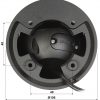 DAHUA IPC-HDW5541TM-ASE-0280B-BLACK 5MP Dome IP kamera ar motorizētu varifokālo objektīvu melna