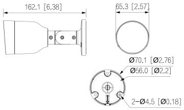 DAHUA IPC-HFW1530S-0280B-S6-BLACK 5MP IP kamera ar motorizētu varifokālo objektīvu melna