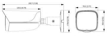 DAHUA IPC-HFW2541E-S-0280B 5MP IP kamera WizSense ar motorizētu varifokālo objektīvu