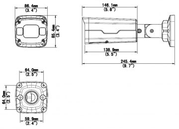 UNIVIEW IPC2324SB-DZK-I0 4MP IP kamera ar motorizētu varifokālo objektīvu