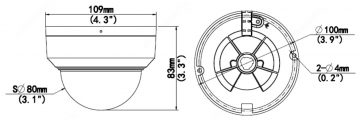 UNIVIEW IPC322LB-AF28WK-G-BLACK 2.1MP Dome IP kamera melna